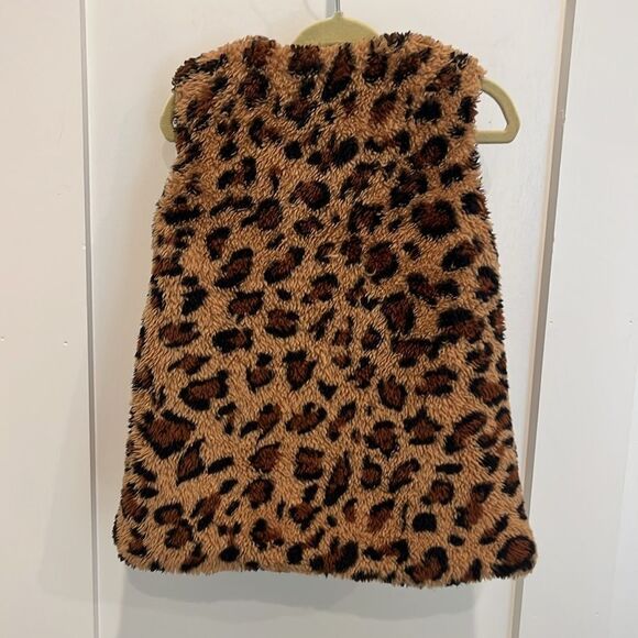 Infant Girls Leopard Print Vest - Picture 2 of 3